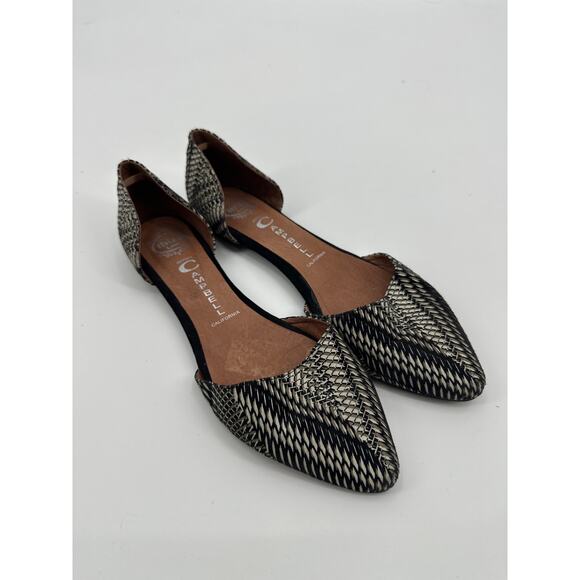 Jeffrey Campbell Women's in Love Printed D'Orsay Flats Size 9